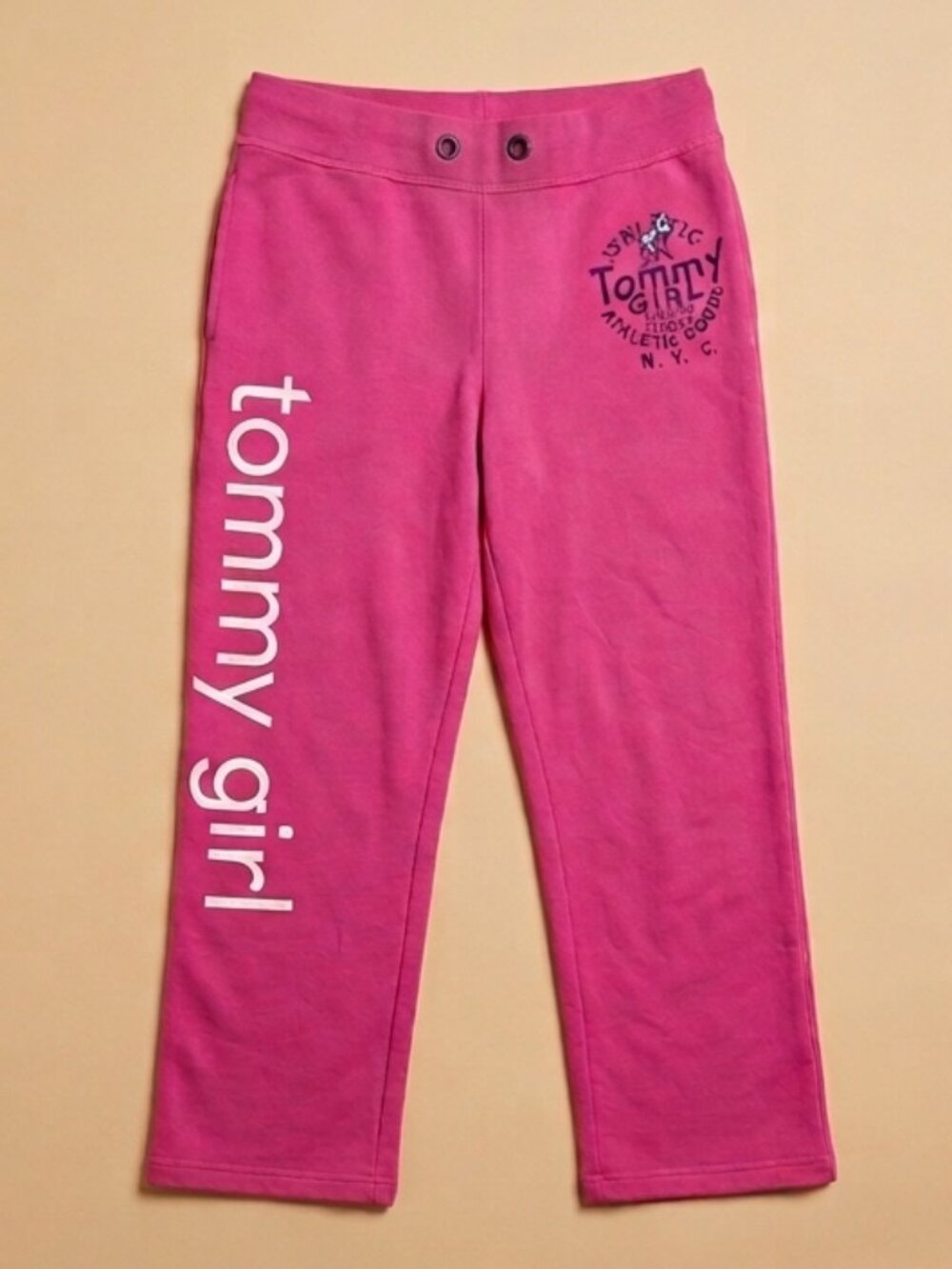 Tommy Girl Pink Graphic Sweatpants Joggers